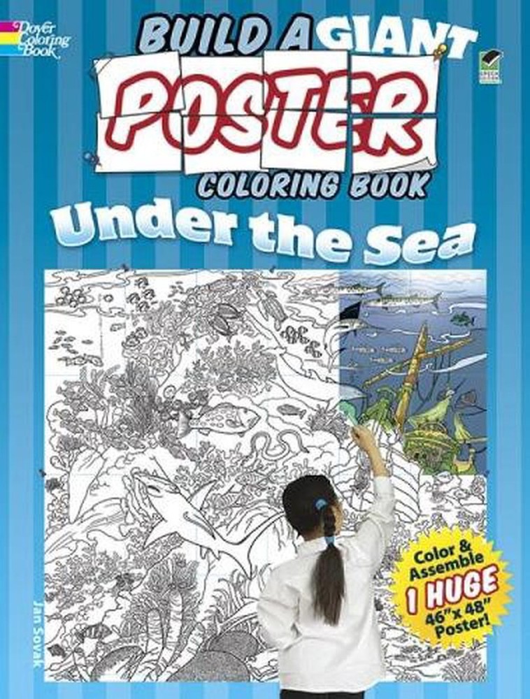 Build a Giant Poster Coloring Book--Under the Sea by Jan Sovak (English) Paperba