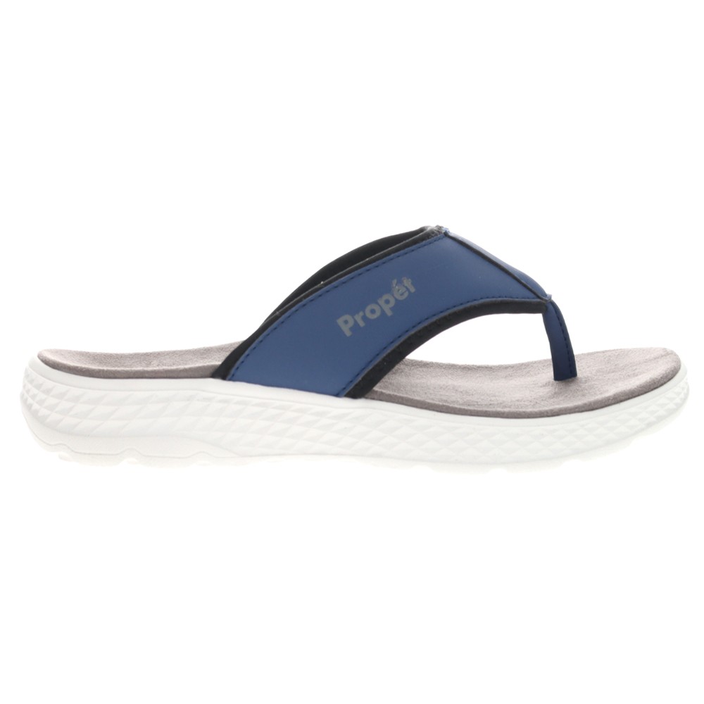 Propet Womens Travelactiv Ft Flip Flop Casual Sandals in Navy Blue WST001P-NVY