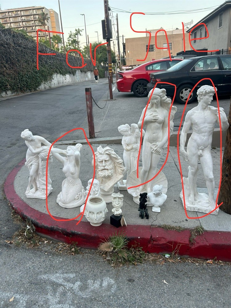 Classical Art Statues of David Venus and Mermaid Available in Los Angeles