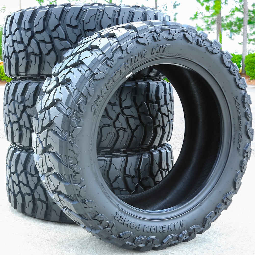 4 Tires Venom Power Swampthing M/T Xtreme Dirt LT 37X13.50R17 E 10 Ply MT Mud