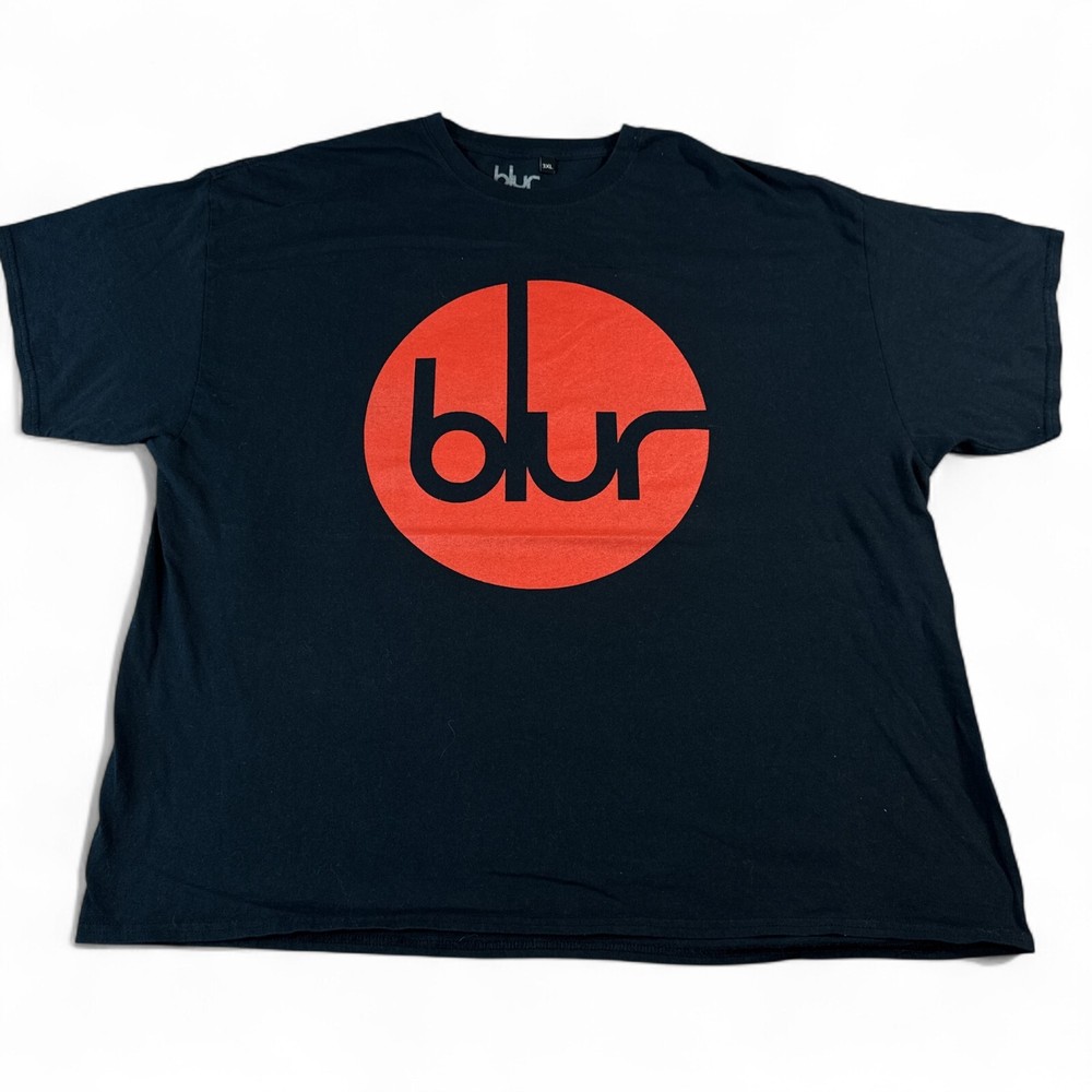 BLUR Band T Shirt Adult Size 3XL Black Red Circle Logo Vintage Style Graphic Tee