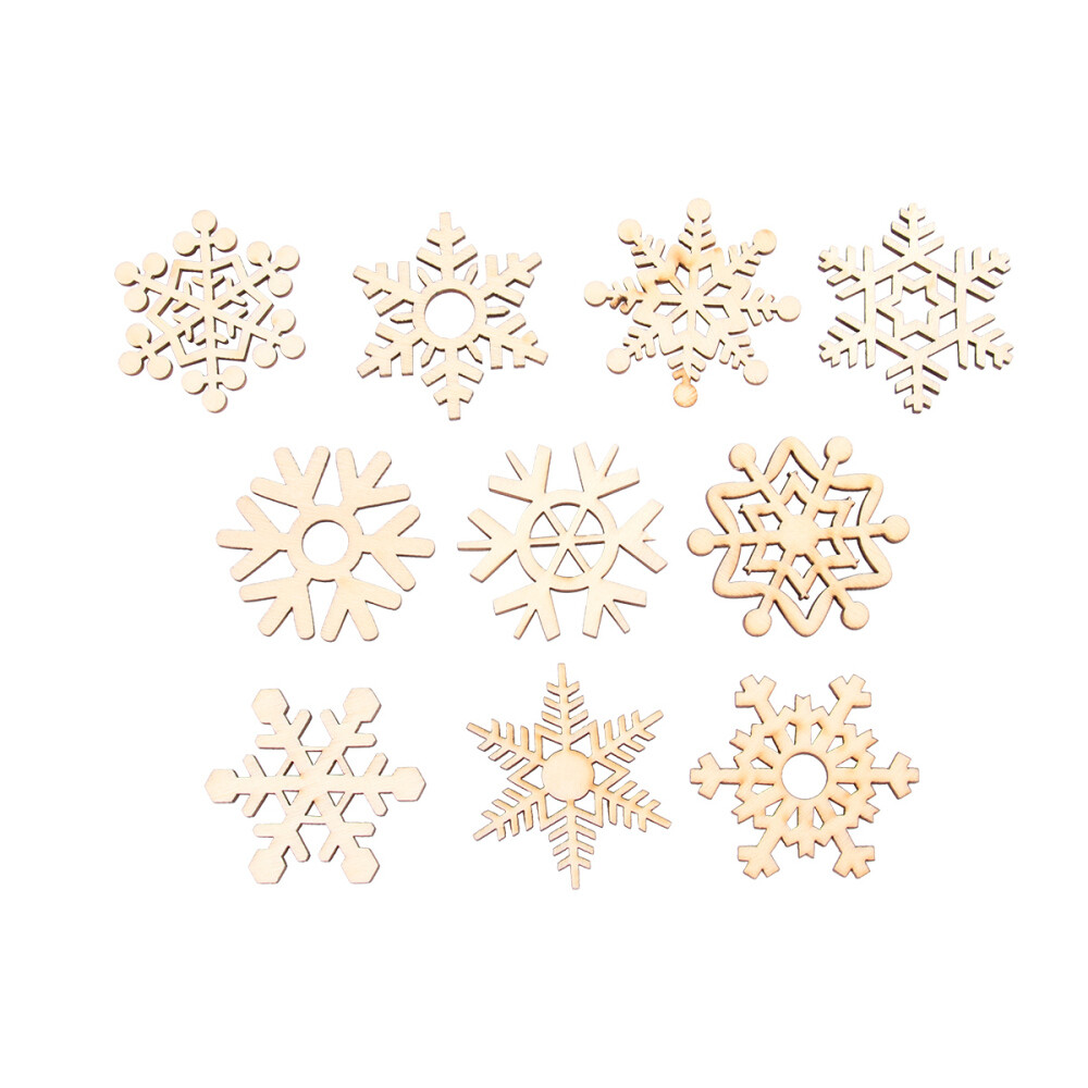 10 Pcs Snowflake Glitter for Crafts Christmas Decor Decoration