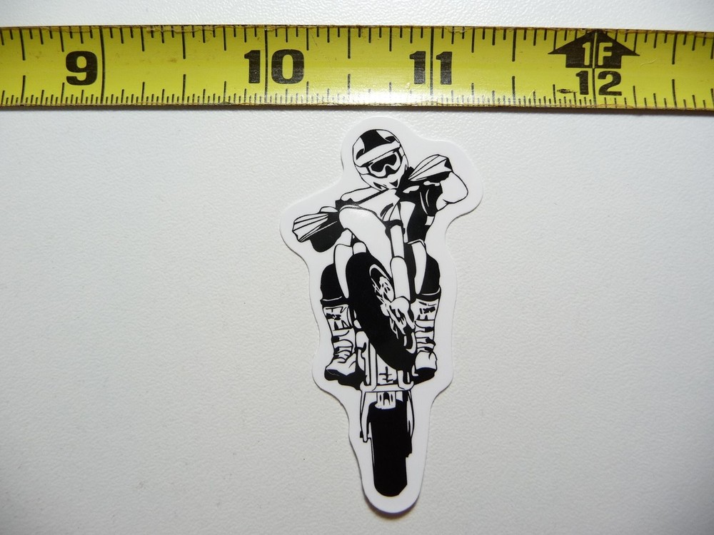 Motorcycle Wheelie Fan Love Team Vet Sticker Decal
