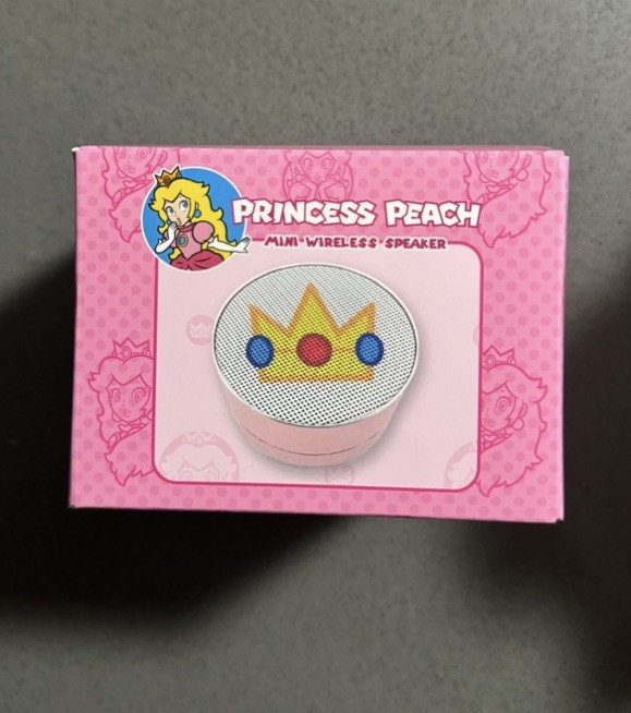 NEW Super Mario Bros Princess Peach Mini Bluetooth Speaker Nintendo CultureFly