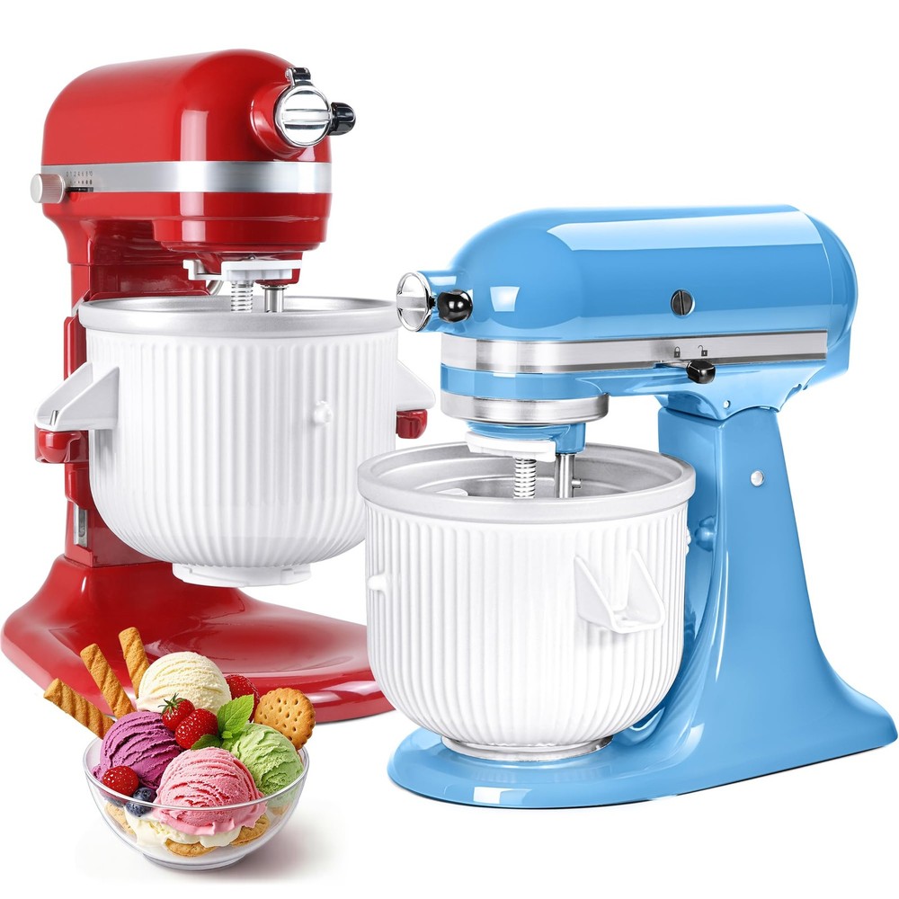 Ice Cream Maker Attachment for KitchenAid Stand Mixer, Compatible with Kitche...