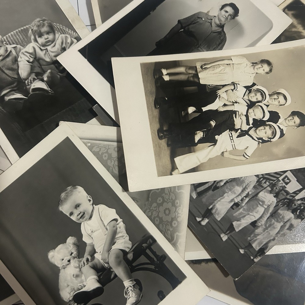 Lot of 22 Antique RPPC Real Photo Postcards – People Portraits c1900s