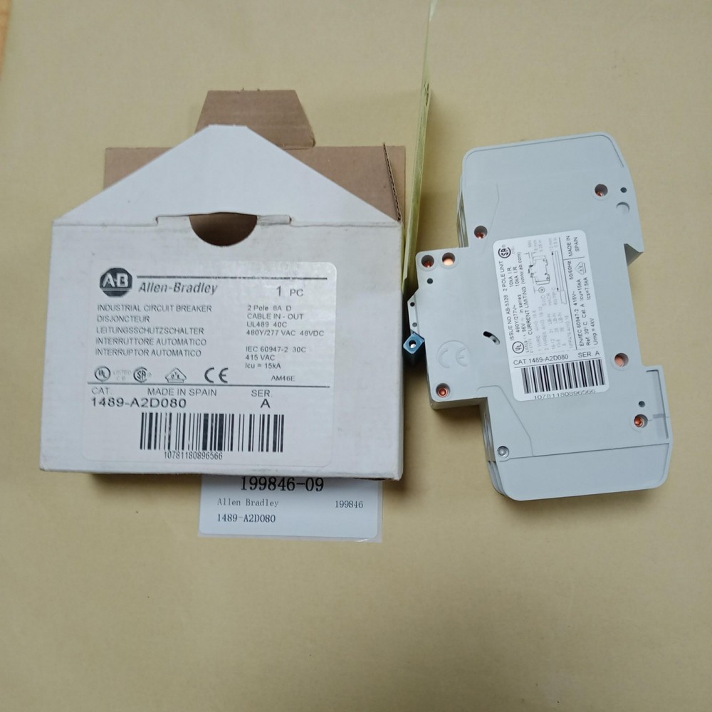 Allen Bradley A-B 1489-A2D080 Circuit Breaker New in Box