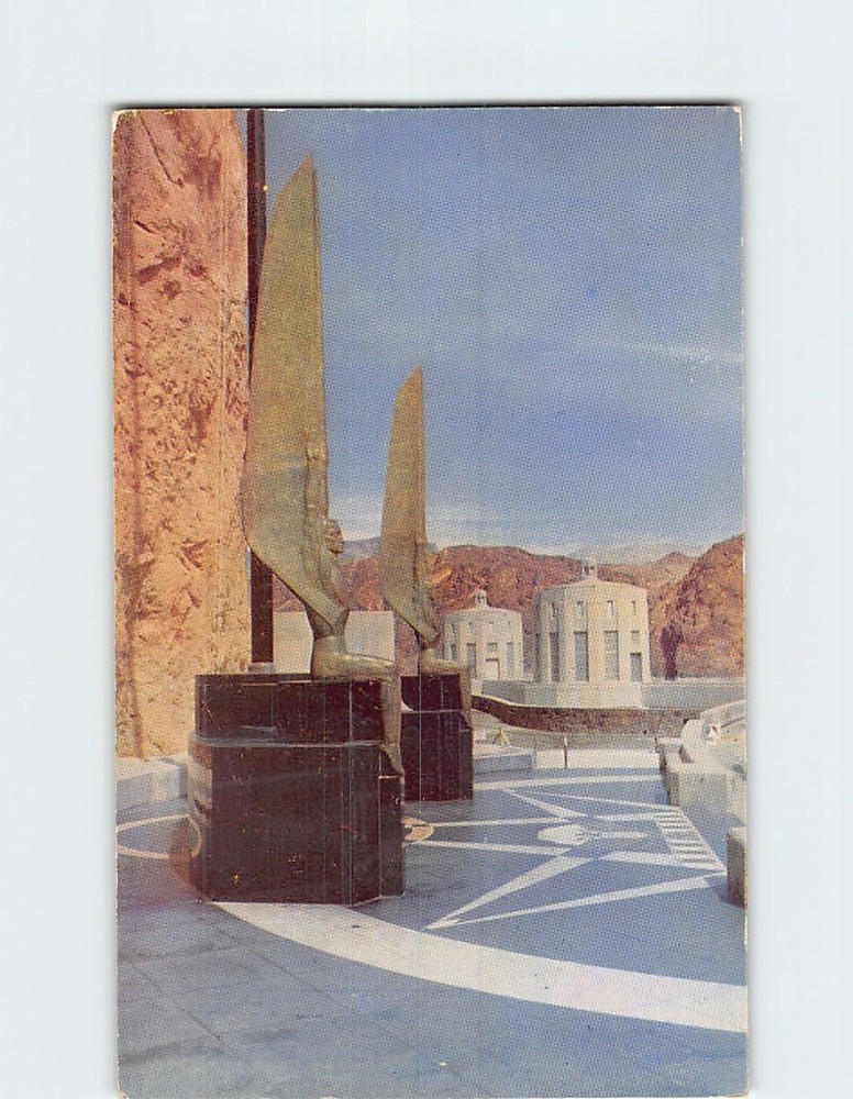Postcard Figures of the Republic Hoover(Boulder) Dam USA