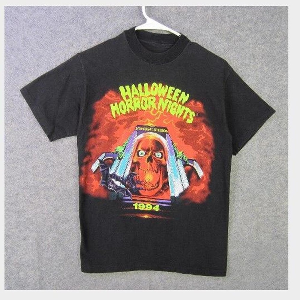 1994 Halloween Horror Nights horror short sleeve graphic black shirt VK00132