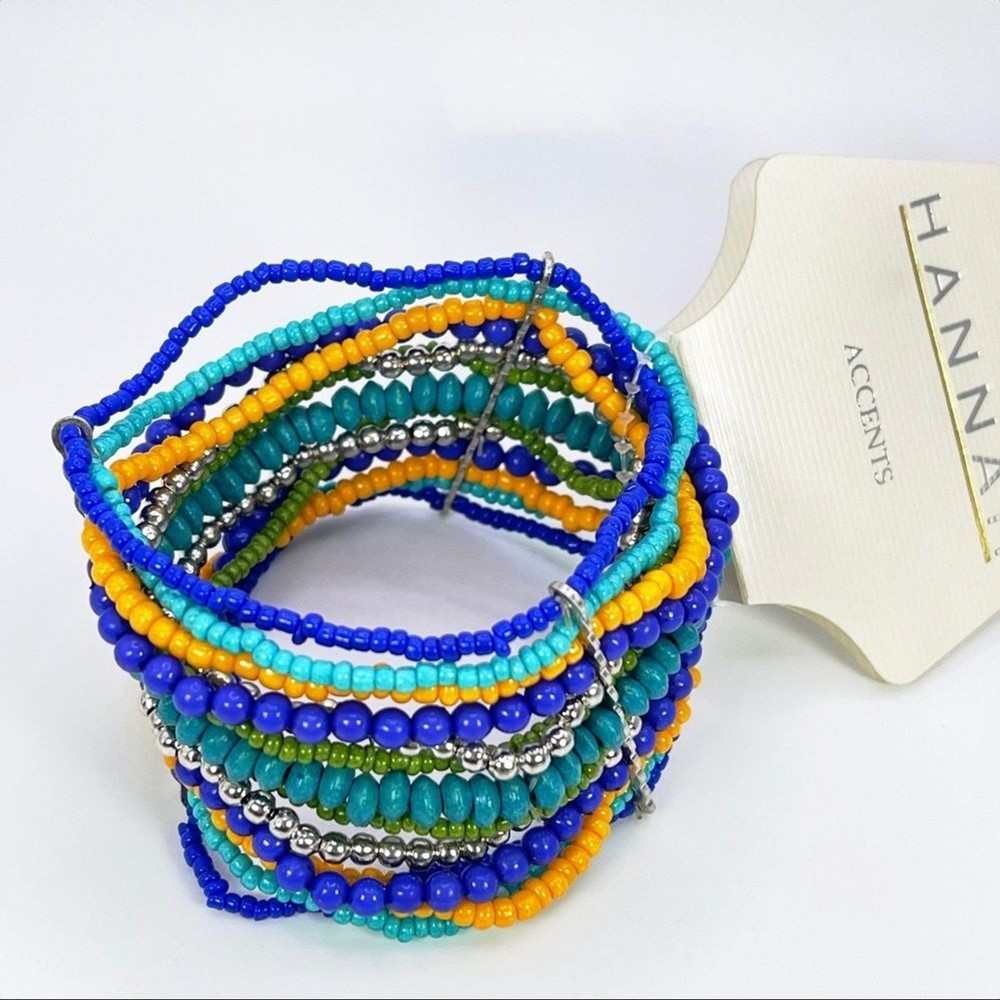 Multicolored Beaded Stretch Bracelet