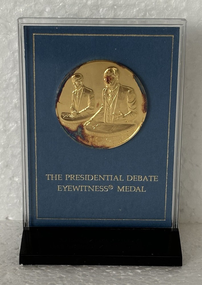 The Presidential Debate Eyewitness Medal 1976 Carter /Ford