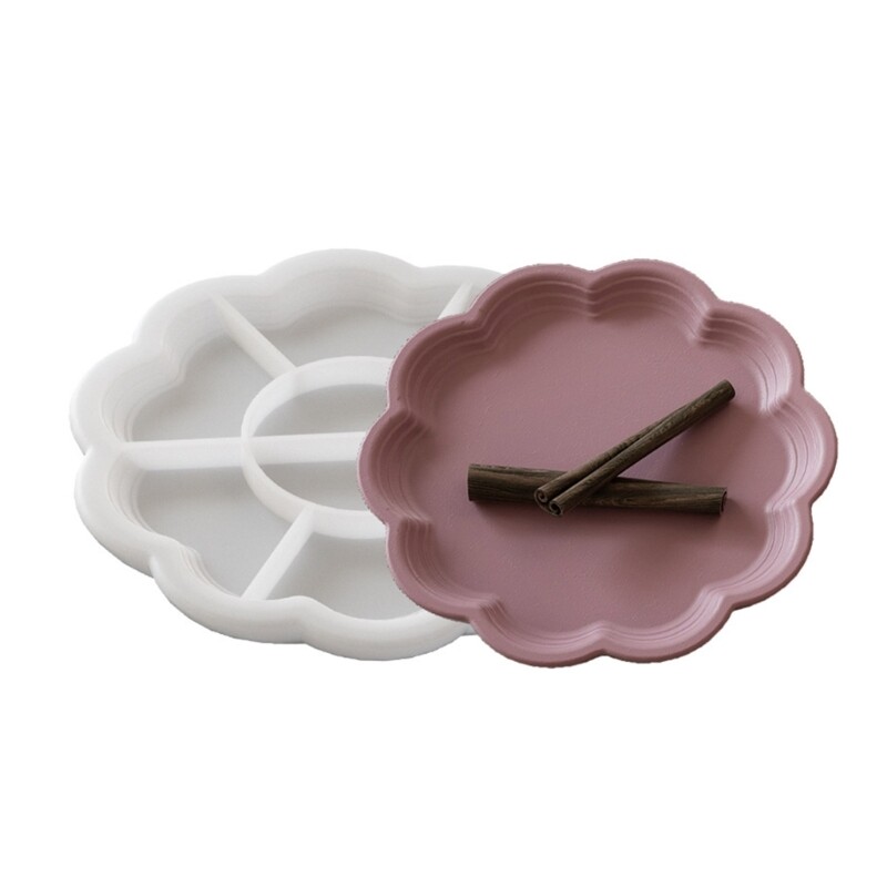 Soft Silicone Laced Tray Mold For Making Individualized Resin Art Trays Ornament