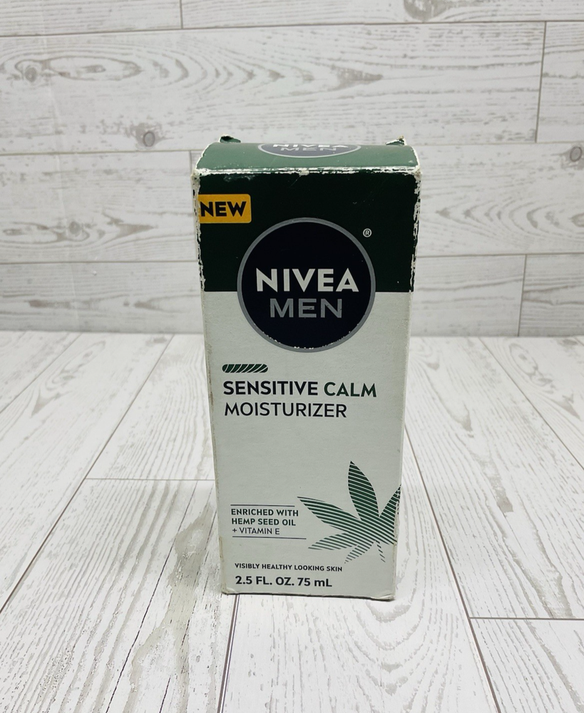 Nivea Men Sensitive Calm Moisturizer With Hemp Seed Oil + Vitamin E, 2.5oz