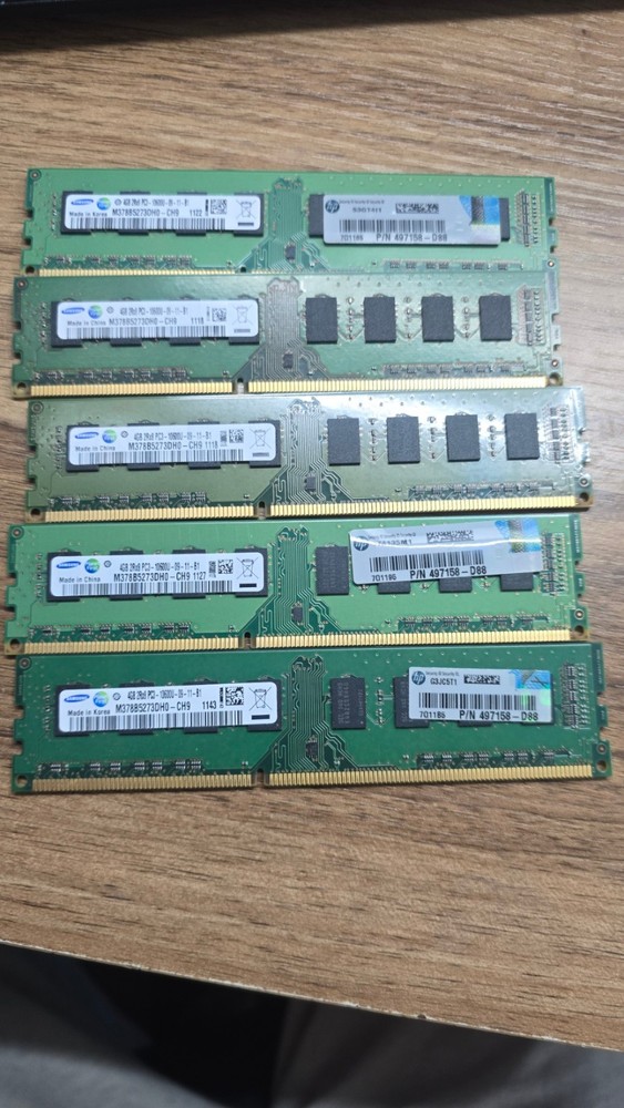 5 LOT Samsung 4GB PC3-10600U MEMORY RAM DESKTOP PC Computer AMEM
