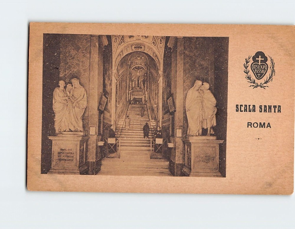 Postcard Scala Santa Rome Italy
