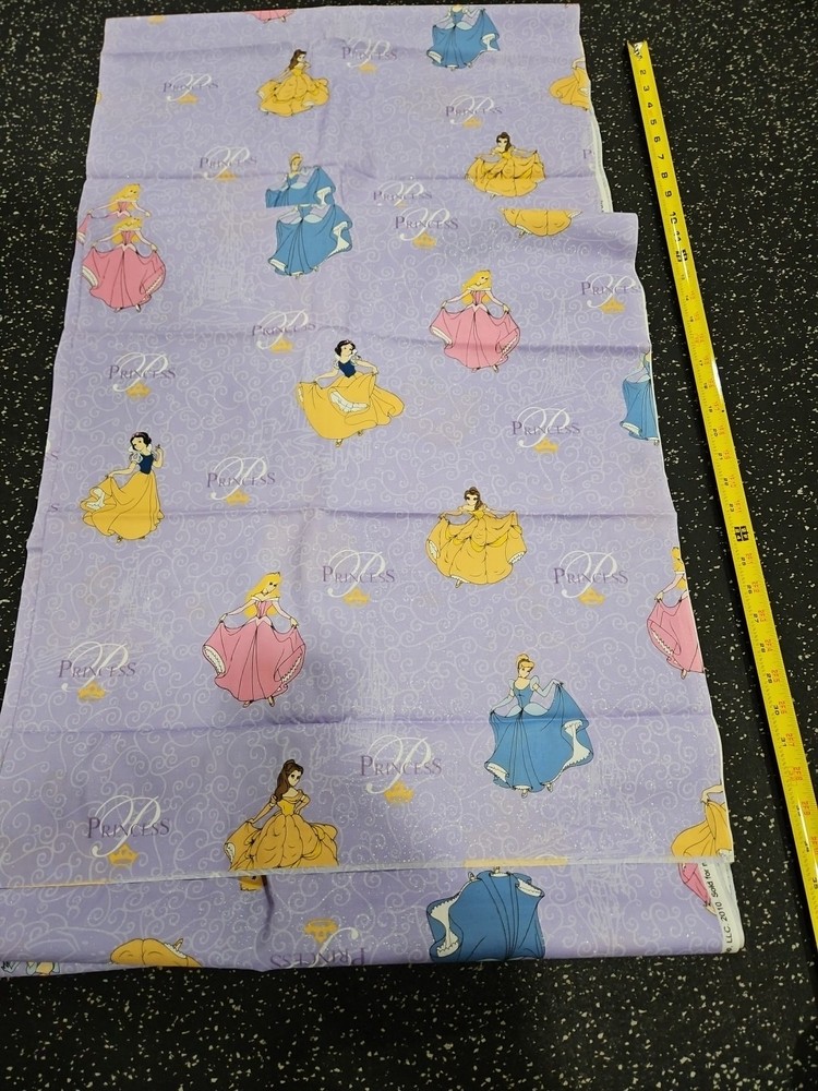 Lot of 4 Yards Dancing Princess Allover Cotton Fabric