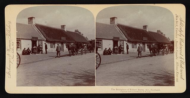 Photo:The birthplace of Robert Burns, Ayr, Scotland 1896