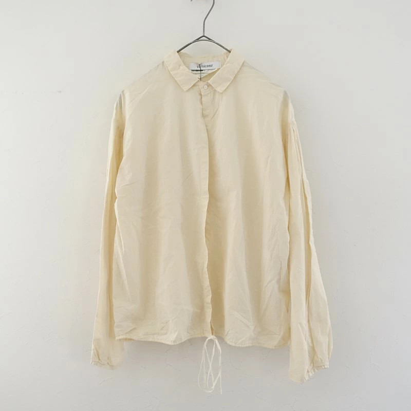 Veritecoeur One Button Jacket Cotton Linen Blend Used Good Condition