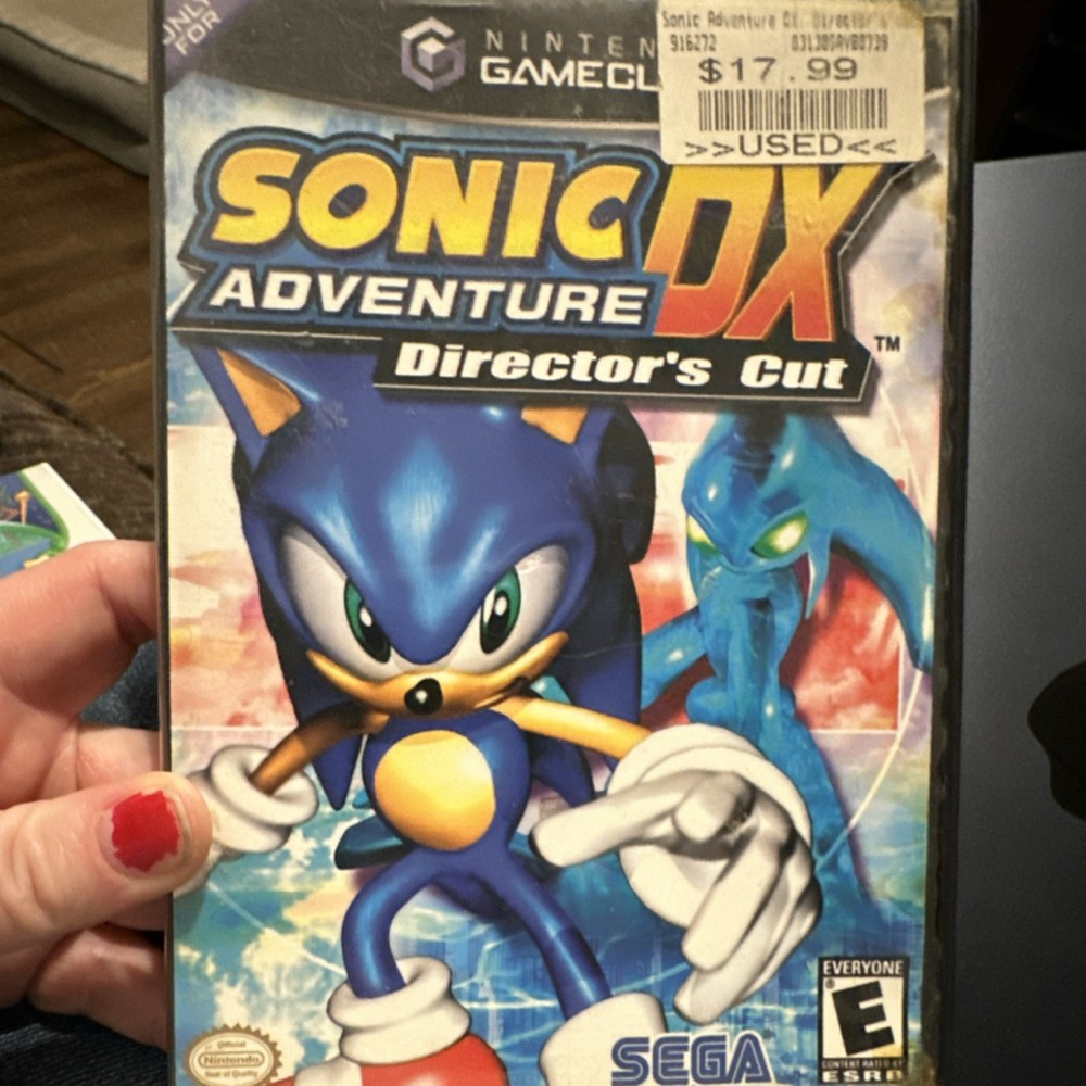 SEGA Sonic Adventure DX Director's Cut Nintendo GameCube Manual Included