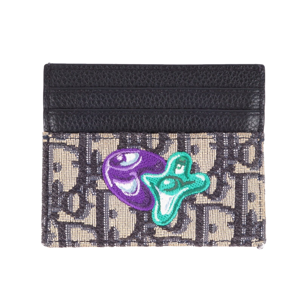 Dior x Kenny Scharf Limited Edition Jacquard Oblique Card Holder