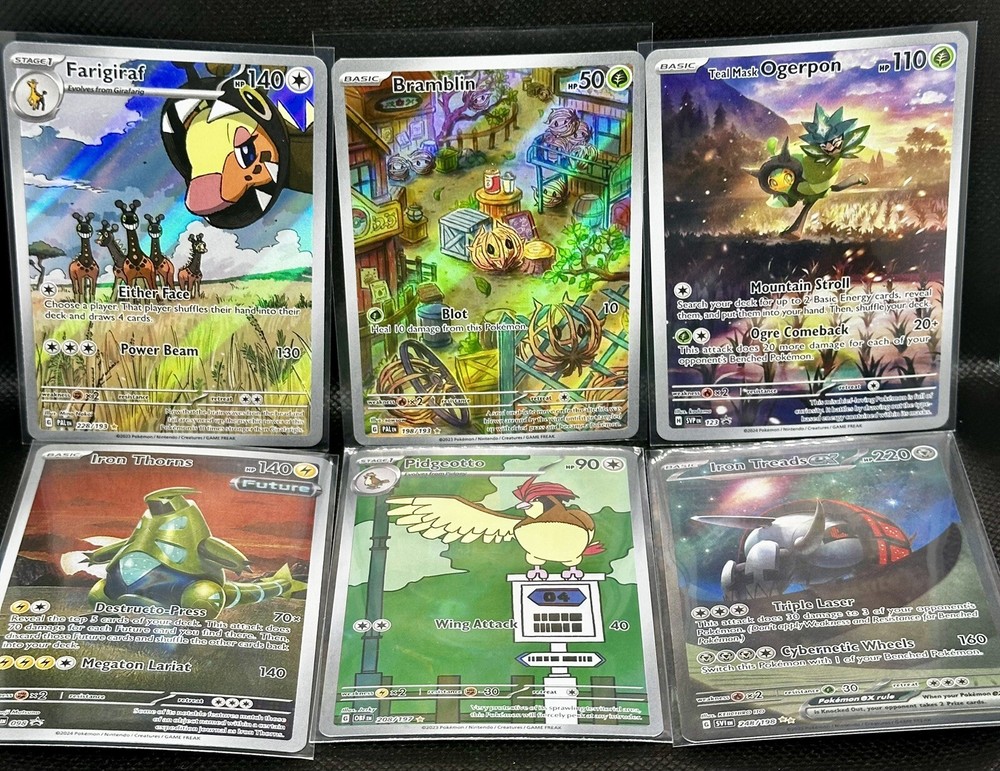 Pokémon 6 Card Lot Bundle - Rare Illustration Arts Collection