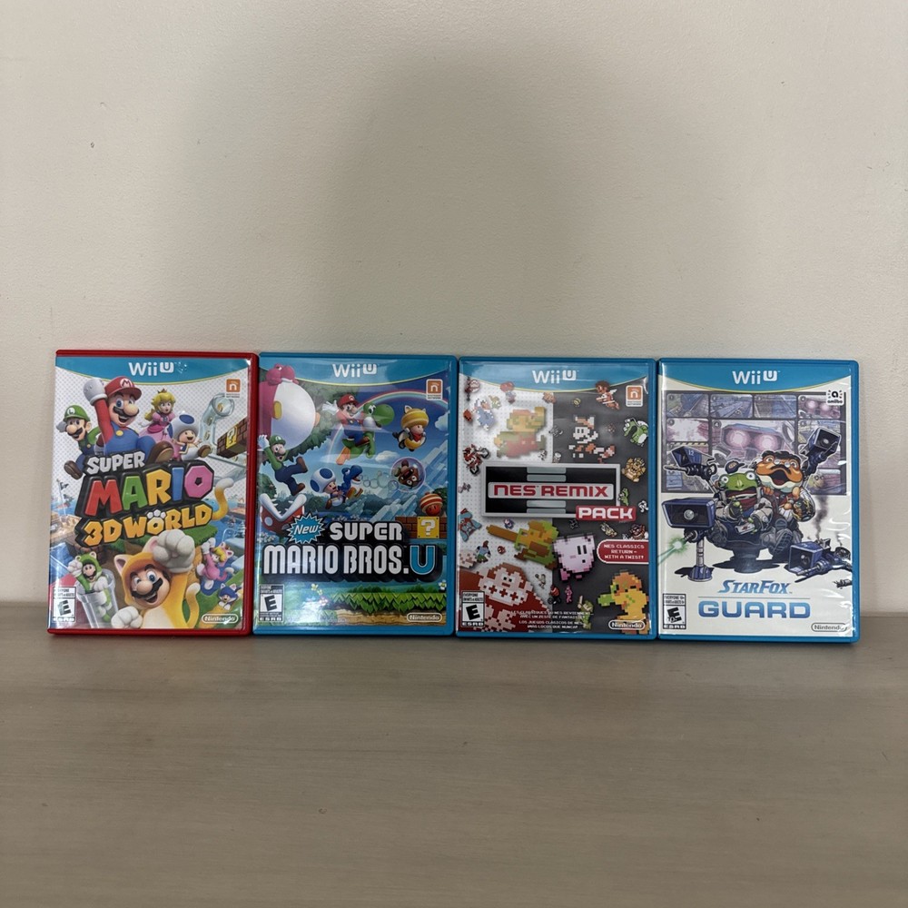 Super Mario 3D World, Super Mario Bros, Nes Remix Pack & StarFox Guard.