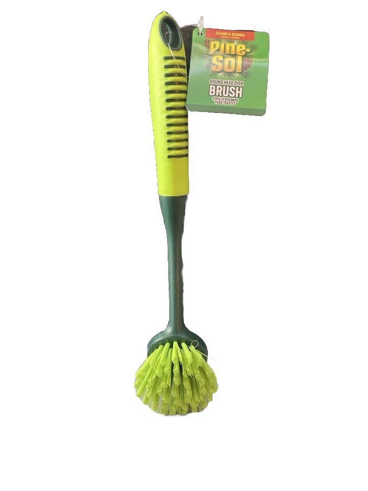 Pine-Sol Round Head Dish Brush New