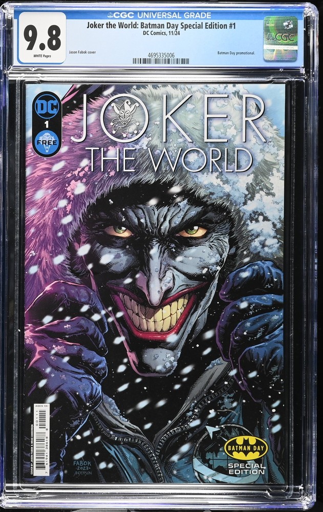 Joker the World: Batman Day Special Edition 1 CGC 9.8  Batman Day promotional.