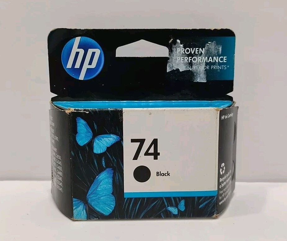 Genuine HP 74 Black Ink Cartridge CB335WN Expired: DEC 2014 - New