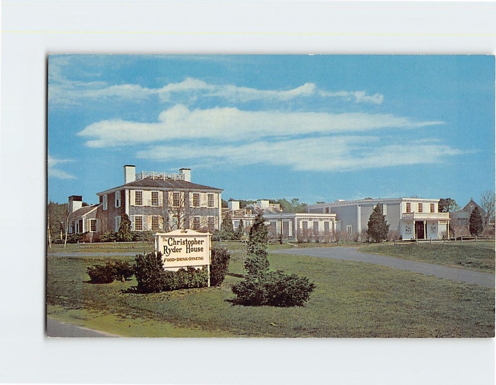 Postcard Christopher Ryder House Cape Cod Massachusetts USA