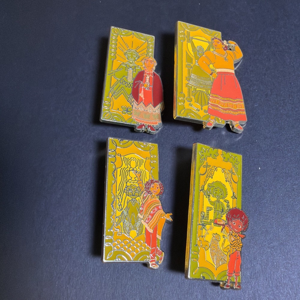 Set Of 4 Disney Pin Encanto Door Mystery Camillo Abuela Antonio Luisa-image