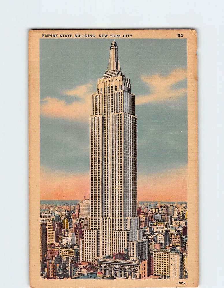 Postcard Empire State Building New York City New York USA