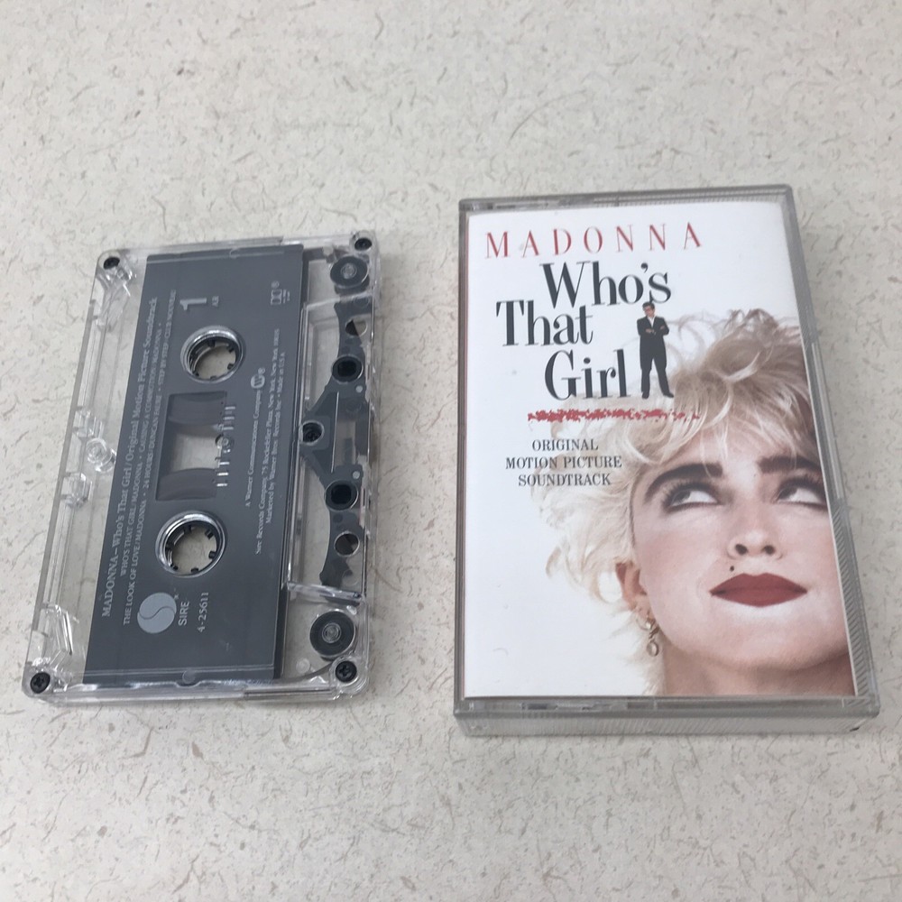 Vintage Madonna Who's That Girl Soundtrack Cassette Sire 1987 Warner Bros