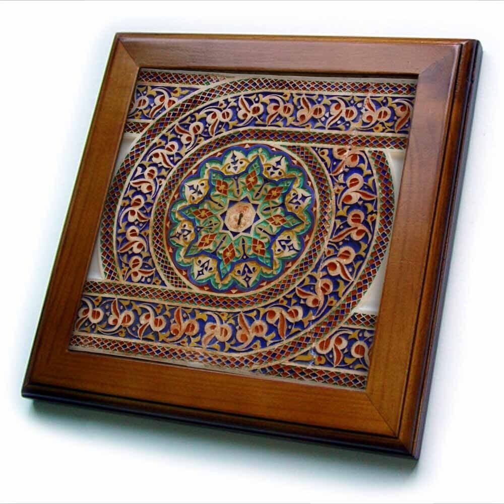 3dRose Photo of Mosaic Wall D�cor, Marrakesh, Morocco, Photo by Rhonda Albom 8x8