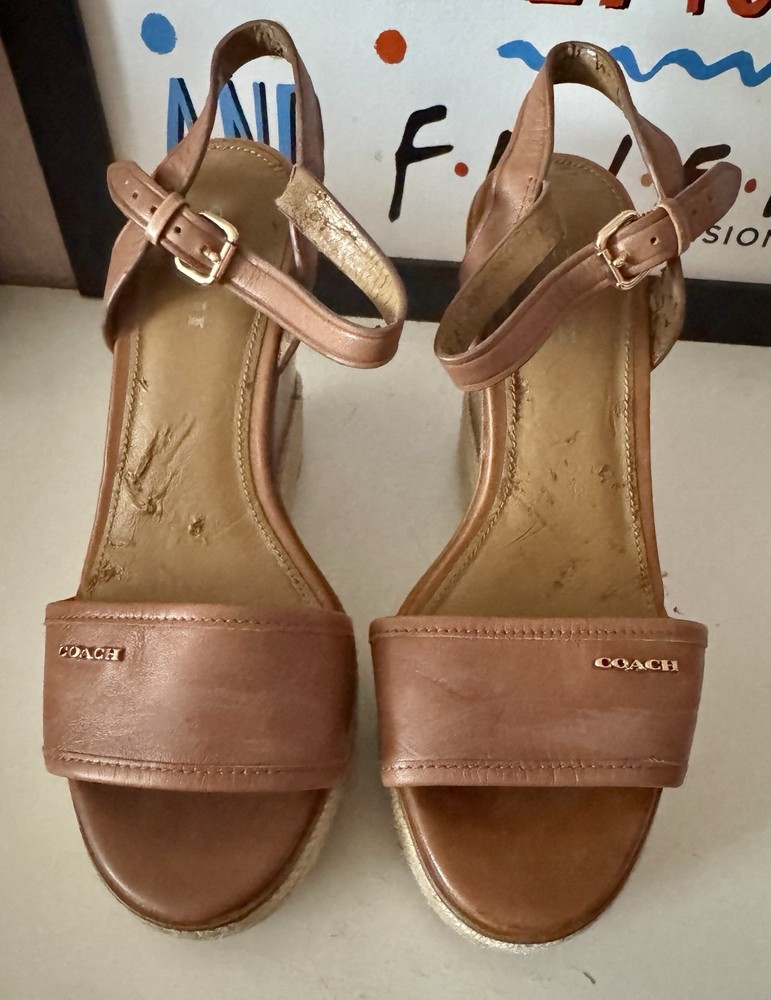 Coach Wedge Sandals Size 5