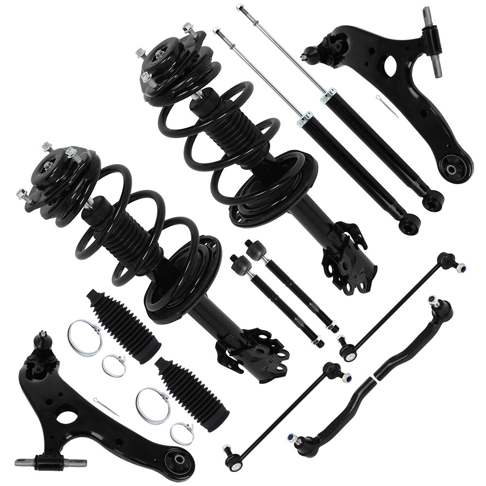 2011-2014 Toyota Sienna Front Struts Rear Shocks Lower Control Arms Kit  