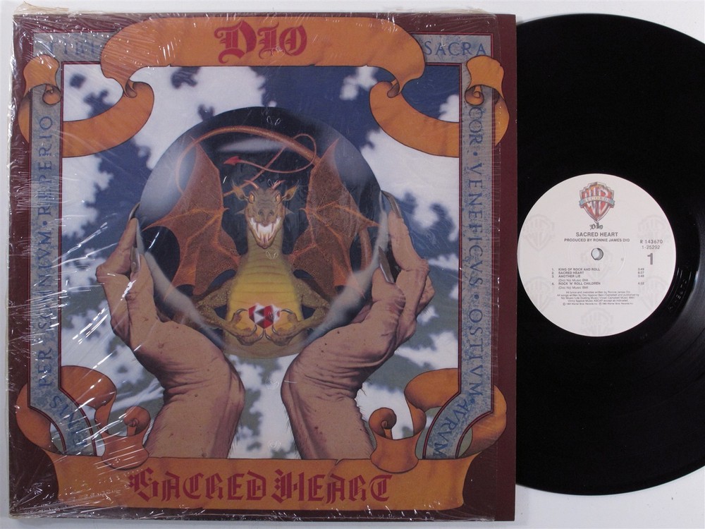 DIO Sacred Heart WARNER BROS LP VG++/VG+ club edition f