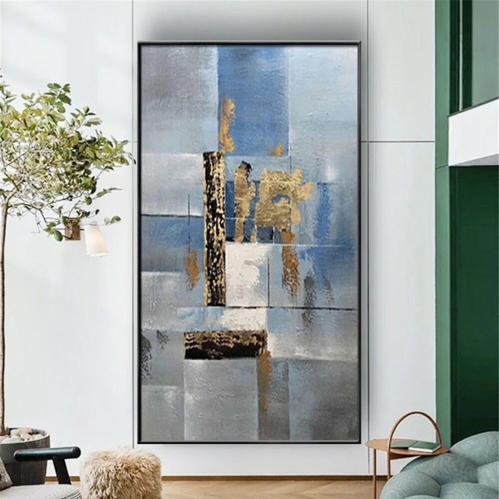 Hand Made Modern Artwork Large Abstract Oil Painting On Canvas Living Room