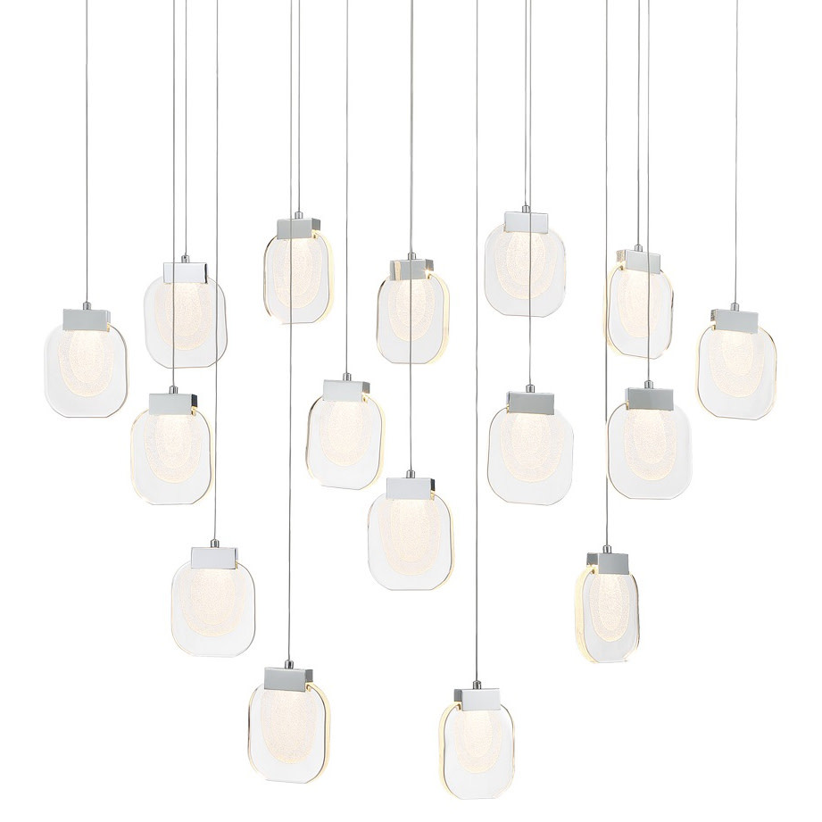 Eurofase 37194 Paget 44 Chrome LED Linear Pendant Light 3000K - 16