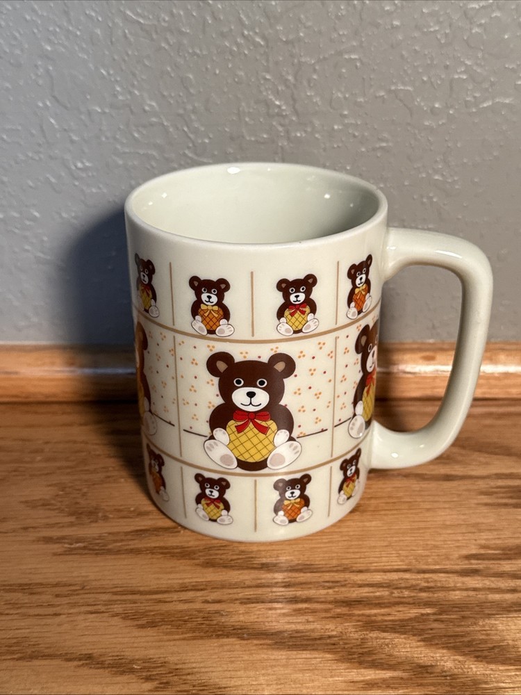 Vintage Otagiri Japan Teddy Bear Coffee Mug Cup