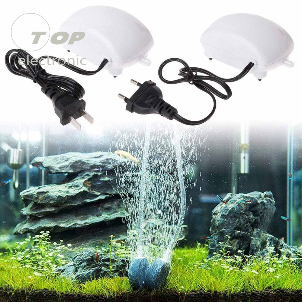Ultra-Silent Aquarium Air Pump Fish Tank Oxygen Pump Bubble Stone 220V/110V