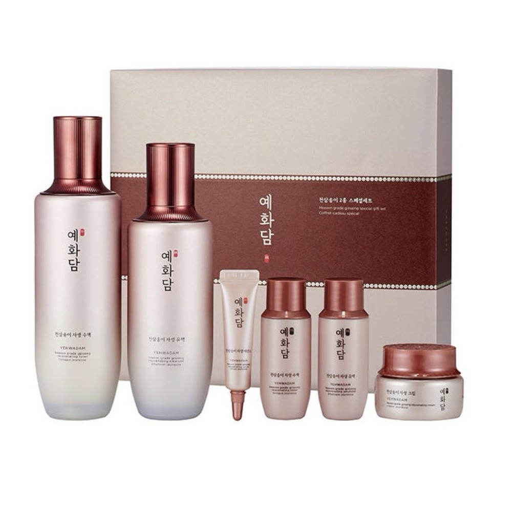 The Face Shop Yeahwadam Heaven Grade Ginseng Gift Set Toner Lotion Free Gift