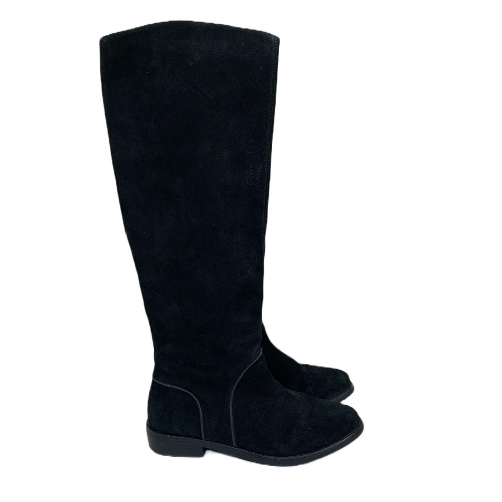Botas ecuestres Ugg Daley altas negras de gamuza talla 6 para mujer