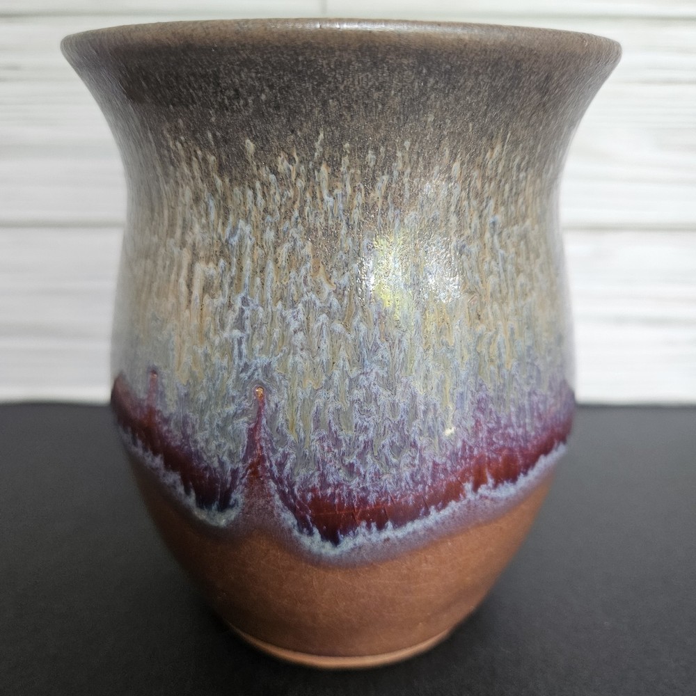 Studio Art Red Ware Pottery Drip Glaze 5