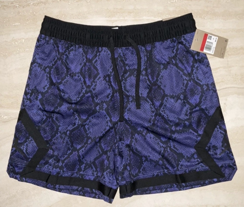 Jordan Sport Men's Dri-FIT Mesh Diamond Shorts Purple HF9907-543 Pick Size $60