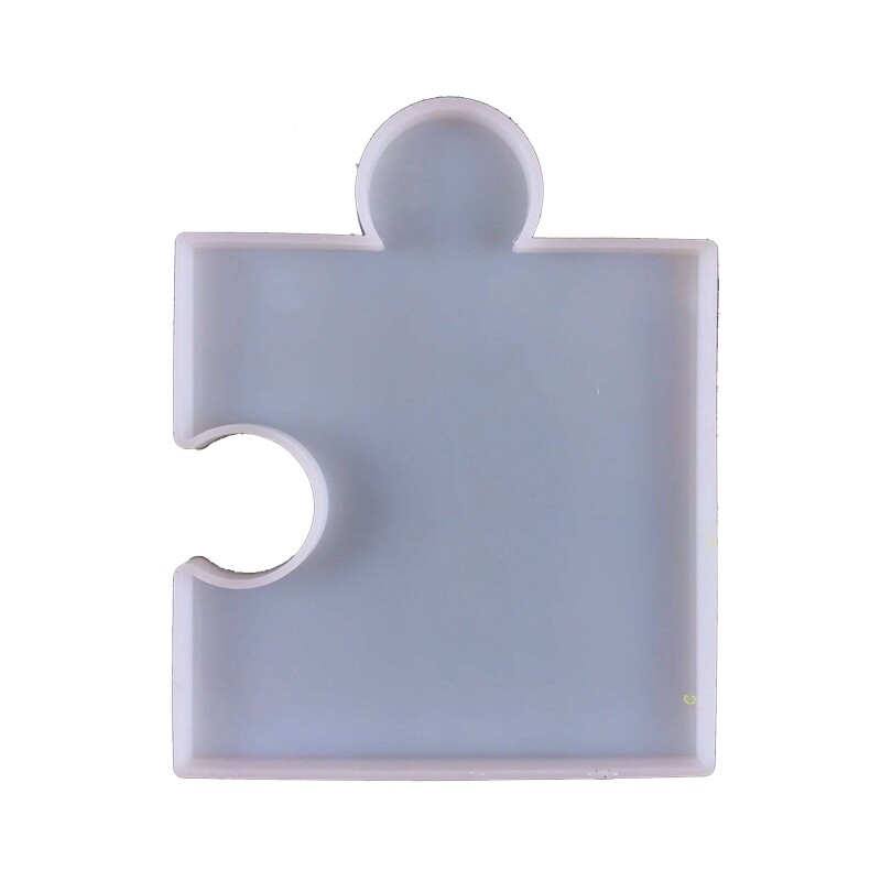 Handmade Silicone Mold for DIY Epoxy Resin Puzzle Coasters