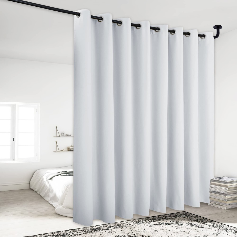 Nursery Room Darkening Drape - 120x84 Inches in Gray, Ideal for Kids Rooms