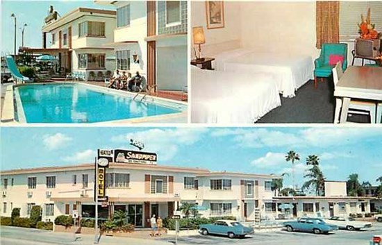 FL, Clearwater Beach, Florida, Sandpiper Motel, Multi View, Dexter Press 31359-C