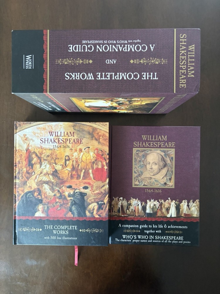 Worth Press William Shakespeare Complete Works Box Set Hardcover English