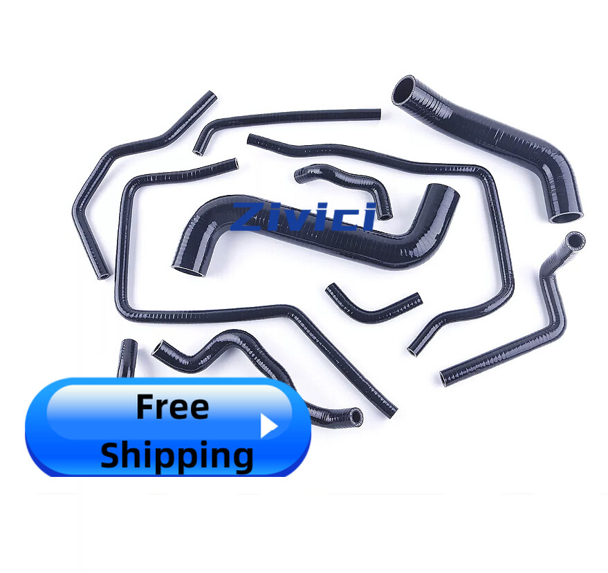 Silicone Radiator Hose Black Fits 00-07 Subaru IMPREZA WRX GDA/GGA STi GDB EJ20
